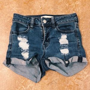 PacSun Distressed Shorts in Denim